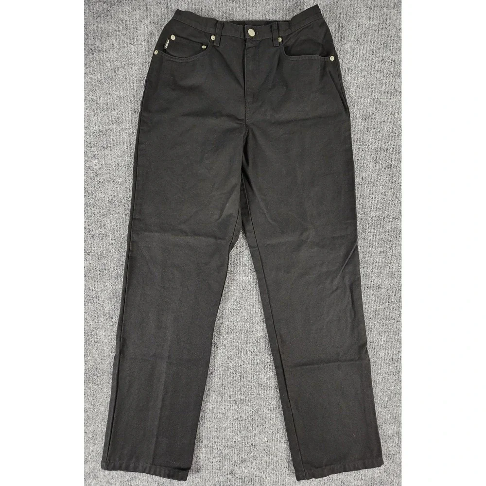 Lauren Ralph Lauren Pants Womens‎ 10 Petite Black High Rise Straight Leg Jeans
